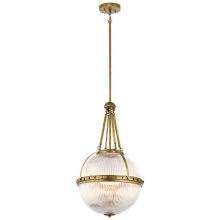 Aster lampa wisząca 3x60W E14 230V mosiądz